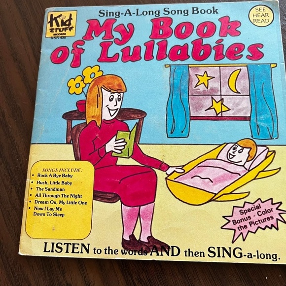 Sing-A-Long Song Book and 45 Record My Book of Lullabies Vintage Kid Stuff Rare! - Picture 1 of 6